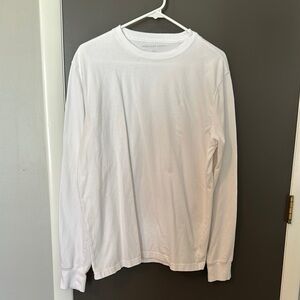 American Eagle White Long Sleeve Shirt